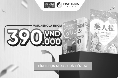 Nhận quà trị giá 390k từ Fine Japan