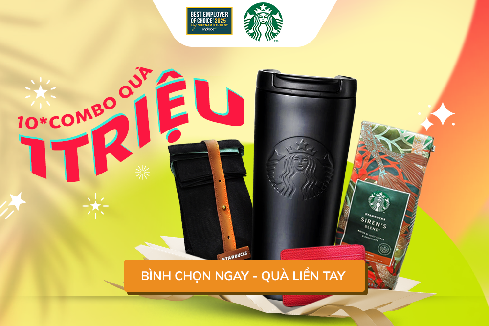 Combo quà từ Starbucks