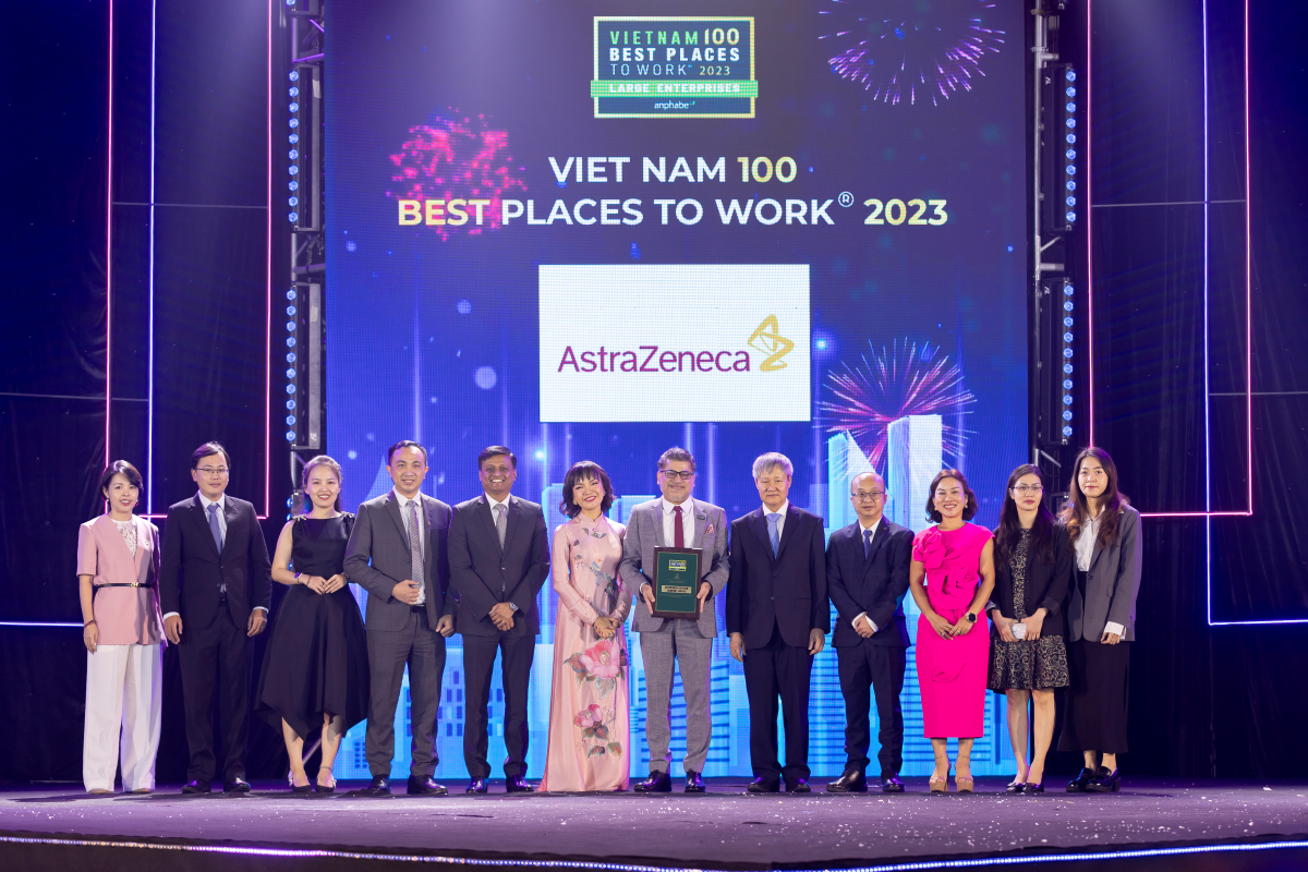 AstraZeneca 5 năm liền vào top 100 Nơi làm việc tốt nhất Việt Nam