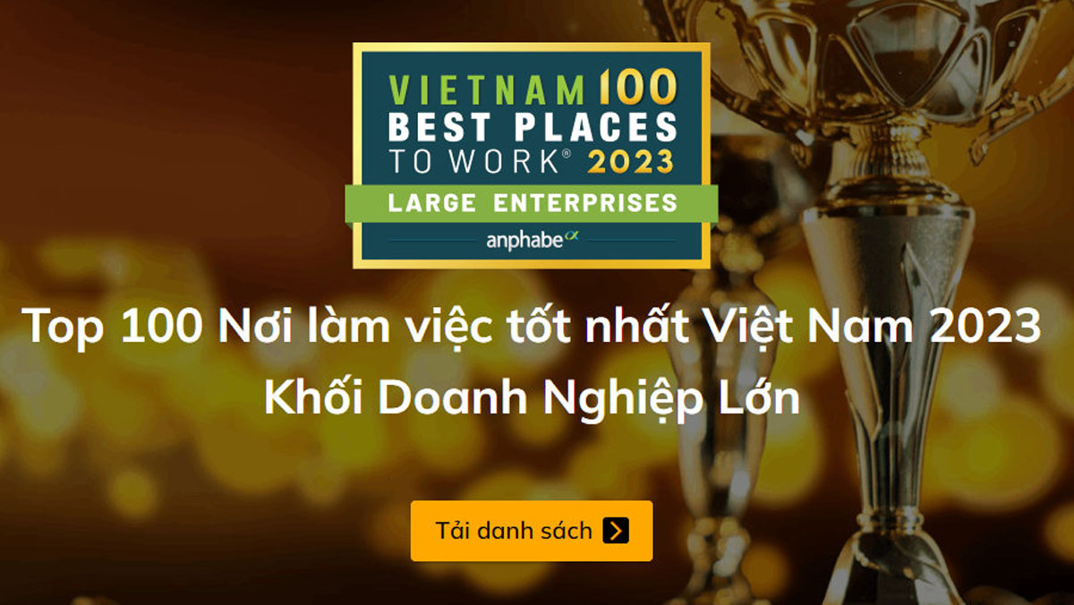 100 nơi làm việc tốt nhất Việt Nam 2023